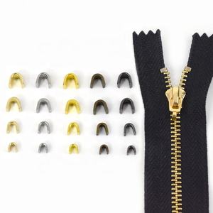 Meetee ZP003 10 # cremallera accesorios <span class=keywords><strong>de</strong></span> hardware DIY hecho a mano equipaje cierre <span class=keywords><strong>de</strong></span> cremallera <span class=keywords><strong>cola</strong></span> parada hebilla aleación en forma <span class=keywords><strong>de</strong></span> U cremallera cabeza tapón - Product Image 6