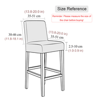 Crushed Velvet Barhocker Stuhl bezug Spandex Stretch Stuhl bezüge mit kurzer Rückenlehne für Esszimmer Cafe Home Kleiner Sitz Schon bezug