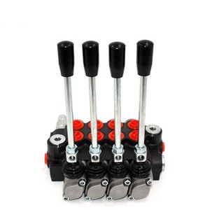 Válvula de Control Direccional Monobloque Hidráulica Manual de 4 Bobinas P40 |   Fabricante Directo de Fábrica y Servicio OEM/ODM - Product Image 1