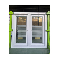 Reducción de costos Ventana abatible de PVC de aislamiento térmico de alta eficiencia duradera y robusta para casas