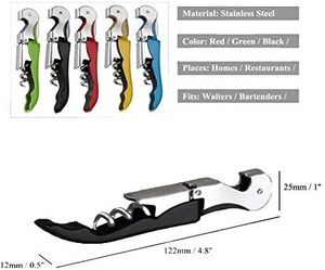 Tire-bouchon multifonction de luxe en acier inoxydable avec logo personnalisé, sans minimum de commande, ouvre-bouteille de vin pour cadeau promotionnel - Product Image 4