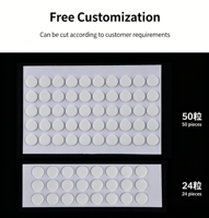 Autocollants antidérapants en gel acrylique personnalisés, adhésifs sans trace, ruban adhésif double face, adhésif thermofusible, largeur 20 mm, transparent, 1 mm