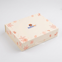 Emballage de dessert de fête écologique de qualité supérieure à double couche, emballage alimentaire personnalisé avec logo, fermeture magnétique, boîte cadeau avec séparateur