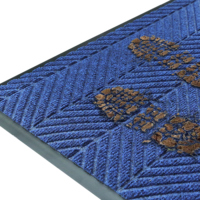 Tapis d'entrée personnalisé épais, durable, absorbant, lavable, adapté aux animaux domestiques, moderne, antidérapant, en caoutchouc, avec bordure en sergé, pour intérieur et porche