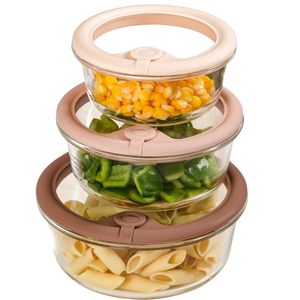 Factory Wholesale High Borosilicate Glass Lunch <b>Box</b> Multifunctional Microwavable Food Preservation Lid Customizable for Kitchen - Product Image 1