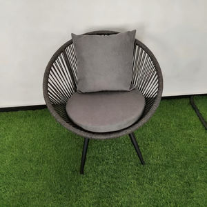 Meubles de jardin modernes, durables et écologiques en rotin synthétique brut pour balcon et cour - Product Image 5