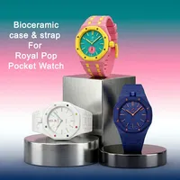 Kit de Modificación de Lujo para Reloj x AP Royal Pop, Caja de Reloj Biocerámica, Correa, Cambiador de Bolsillo a Reloj de Pulsera
