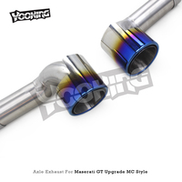 Échappement d'essieu personnalisé pour Maserati Gran Turismo/GT 2007-2021, mise à niveau style MC, système d'échappement en acier inoxydable SS304, embouts brûlés