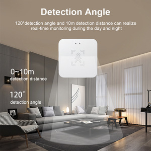 Tuya Wi-Fi and Zigbee 5.8G Smart Home Devices Millimeter Wave Radar with <strong>Light</strong> <strong>Sensor</strong> for Human Presence Breathing <strong>Detection</strong> - Product Image 4