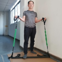 Gymarts Gym band fitness bar vente en gros kit de barre de pilates réglable portable avec bande de résistance