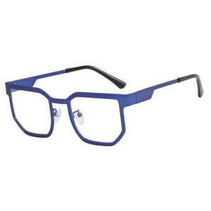 <span class=keywords><strong>Gafas</strong></span> cuadradas de gran tamaño para miopía, marca de moda para hombres y mujeres, <span class=keywords><strong>gafas</strong></span> de ordenador con <span class=keywords><strong>luz</strong></span> <span class=keywords><strong>azul</strong></span>, <span class=keywords><strong>gafas</strong></span> de graduación de Metal para mujer - Product Image 5