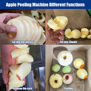 Automatisation électrique industrielle Machine à éplucher les pommes Éplucheur de pommes Corer Trancheuse Moteur Haute efficacité Facile à utiliser Utilisation commerciale - Product Image 5