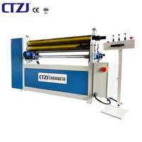 Machine à cintrer les tôles à 3 rouleaux contrôlée par PLC automatique ESR-3X1300 pour l'acier au carbone, l'aluminium et l'acier inoxydable, double fonction de pliage