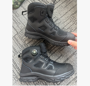 Bottes de randonnée imperméables à tige haute pour hommes DFE06 ESDY, chaussures de marche légères respirantes antidérapantes de style professionnel pour l'extérieur - Product Image 1