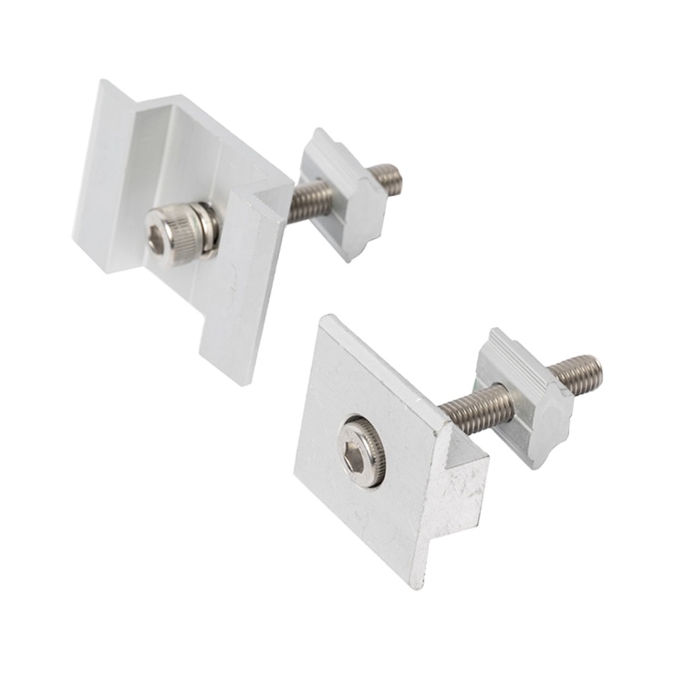 Алюминиевая конструкция со средним зажимом для солнечной панели