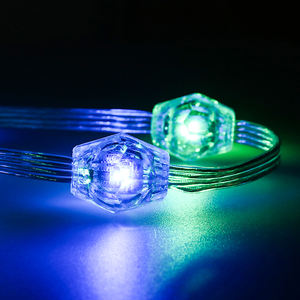 Programlanabilir RGB <span class=keywords><strong>LED</strong></span> Top Perde Işıkları IP67 Su Geçirmez Dış Mekan/İç Mekan Nokta Işıkları Tatil Süslemeleri için - Product Image 3