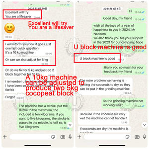 Factory Price Coco Peat Briquetting Machine Engine High Efficiency Automatic Sawdust Wood Shaving Peanut Shell Maize Husk <b>Block</b> - Product Image 3