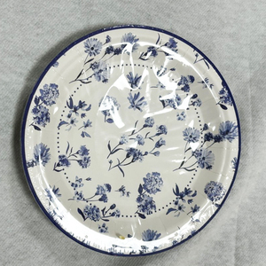 Vintage Blumenmuster Pappteller Anpassbare Größe Dekorative Pappteller Biologisch Abbaubare Servierteller - Product Image 6