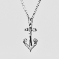 Pendentif de motard Rock gothique, collier ancre de Pirate, pendentif Ahchor