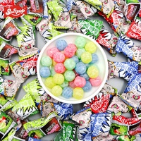 Factory Direct Wholesale Customized Sweet and Sour Fruity Flavored Bulk Hard Candy in Coated Christmas Bag Packaging