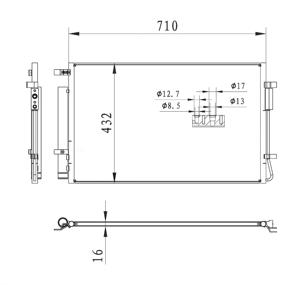 Condensador de Aire Acondicionado OEM 97606N7600 97606N9610, Repuesto Nuevo para HYUNDAI Tucson 2.5 2022-, Garantía de 12 Meses - Product Image 4