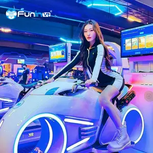 FuninVR 9D Mecha Style Speed Racing Car Simulator Virtual Reality Car Driving Machine For VR Theme Park