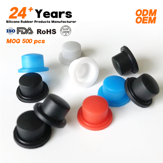 Waterproof Silicone Switch Caps Rubber Button Covers Protective Sleeves for Electronic Buttons & Switches