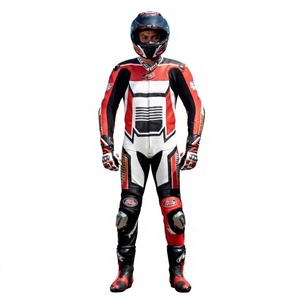 Combinaison de course Zonda Premium pour homme, 1 pièce, en cuir de vache véritable/cuir de kangourou, style MotoCP, combinaison de course sur circuit, niveau de protection 2 - Product Image 1