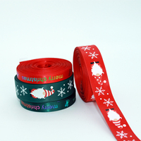 Ruban de Noël personnalisé double face de haute qualité, ruban imprimé en polyester pour gâteaux, Joyeux Noël