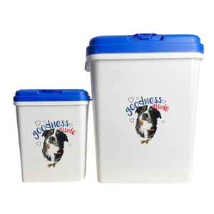 Conteneur <span class=keywords><strong>de</strong></span> stockage d'aliments <span class=keywords><strong>pour</strong></span> animaux <span class=keywords><strong>de</strong></span> compagnie en plastique classique <span class=keywords><strong>de</strong></span> 40 litres, hermétique, avec couvercle et tasse à mesurer - Product Image 6