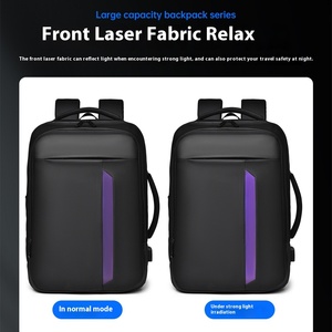 Sac à dos étanche de grande capacité pour ordinateur portable pour hommes d'affaires décontracté mode voyage navettage Oxford matériel polyester doublure sac - Product Image 2