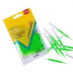 Cepillos Interdentales Finos Reutilizables para Adultos, Paquete de 32 Unidades en Bolsa de Polietileno, Producto de Limpieza Dental de Cuidado Diario, Venta al por Mayor en China - Product Image 1