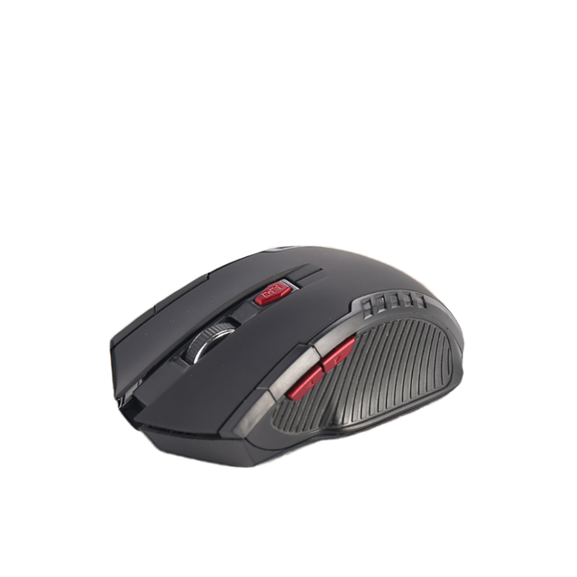 Hot Selling 7D 2.4GHz Wireless Optical Gaming Mouse with LED Backlit USB Adapter for Right-Handed Desktop Use