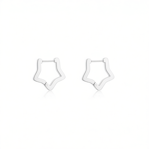 Pendientes de aro Amy Amy Star de aleación de zinc, joyería de moda para mujer, regalo PE2808 - Product Image 1