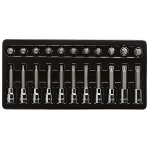 Jeu de 10 embouts Torx, entraînement 1/4 pouce, T10 T15 T20 T25 T27 T30 T40 T45 T50 T55, pour réparation automobile - Product Image 2