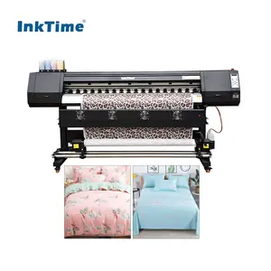InkTime Factory Sales Wide Format 1.9m Sublimation Digital Printer with I3200 Head Heat Transfer Fabric Textile Printing Machine