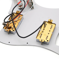 Circuits de bobinage ST Pickguard HH 3LP-CR+500K Push-Pull+473J Coque de tortue rouge pour guitare électrique