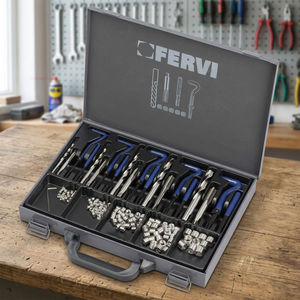 Kit d'entretien automobile FERVI 1/4-1/2 UNF F-Coil, jeu de 5 pièces filetées, 2,62 kg, essentiel pour une maintenance automobile optimale - Product Image 3