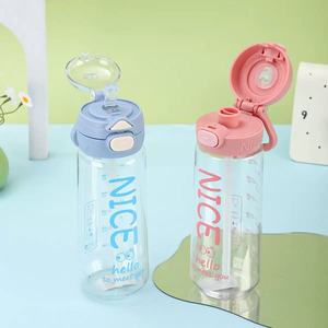 BPA Free Plastic Flask <b>Bottle</b> with Straw 6-12 Hours Insulation for Daily Use Wholesale OEM - Product Image 3