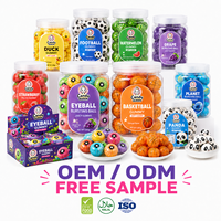 Bonbons Gélifiés Personnalisés Remplis de Confiture, Extérieur Moelleux, Centre Fruité, Emballage en Pot/Bouteille, Bonbons Sucrés OEM Marque Privée