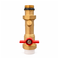 Robinet à bille manuel en laiton pour l'eau, personnalisable OEM, connexion filetée, usage jardin