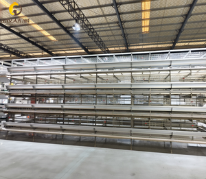 Cages à poulets à étages multi-niveaux Jinmuren pour fermes avicoles domestiques, poulaillers en matériau galvanisé, faciles à assembler - Product Image 5