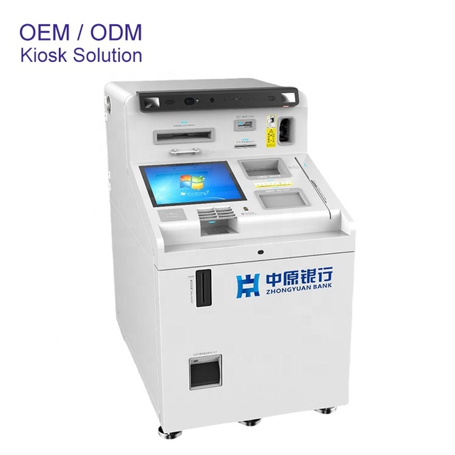 21.5 Inch Mutil Function Smart Teller Machine Bank Kiosk Payment Terminal Cash Reycycler Financial Equipment