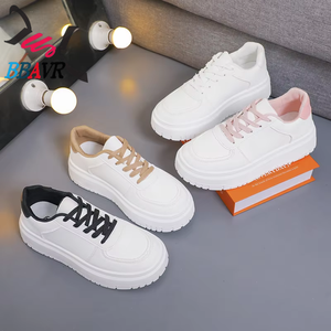 Zapatos Deportivos Casuales de PU para Mujer, Primavera 2025, Blancos, Impermeables, con Plataforma, Suela Gruesa de Espuma de Alta Calidad - Product Image 2