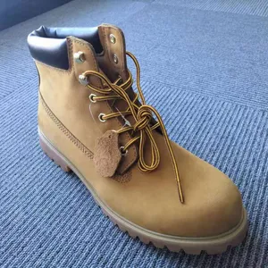 yellow and black outdoor camp hiking nubuck genuine leather