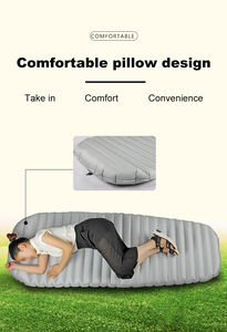 Almohadillas ultraligeras con logotipo personalizado de fábrica, alfombrillas autoinflables para acampar, colchón inflable para dormir con aire para cuna de Camping - Product Image 4
