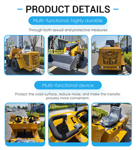 Chargeuse compacte à chenilles alimentée par batterie, capacité de charge maximale de 250 kg, avec fourche à palettes, garde au sol de 180 mm, pour la logistique d'entrepôt - Product Image 4