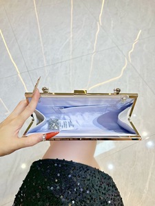 Cross-border New Shiny Bow Polyester Evening Bag With Pleated Design European Retro Style for Celebrity Parties Tanjing - Product Image 3