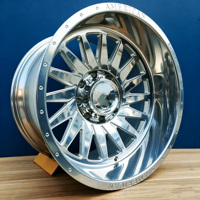 Rines Personalizados para Camioneta Todoterreno, Pulidos, de 24X12, 26X12, 30X14, 5X127, 8X6.5, de Aleación Forjada, para GMC Sierra 1500, Yukon, RAM