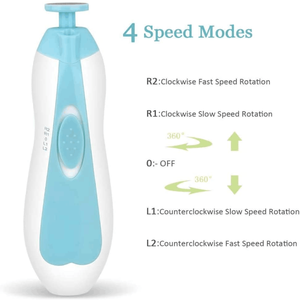 Baby <strong>Nail</strong> <strong>File</strong> <strong>Electric</strong> <strong>Nail</strong> Trimmer <strong>Toes</strong> Fingernails Care Trimmer with LED Light <strong>for</strong> Newborn, Kids and Adult - Product Image 4